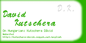 david kutschera business card